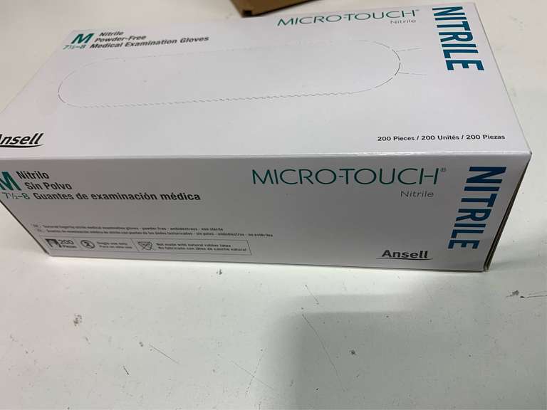 Ansell 6034302 Micro-Touch Powder-Free Thin Nitrile Synthetic Medium 200 per box 20