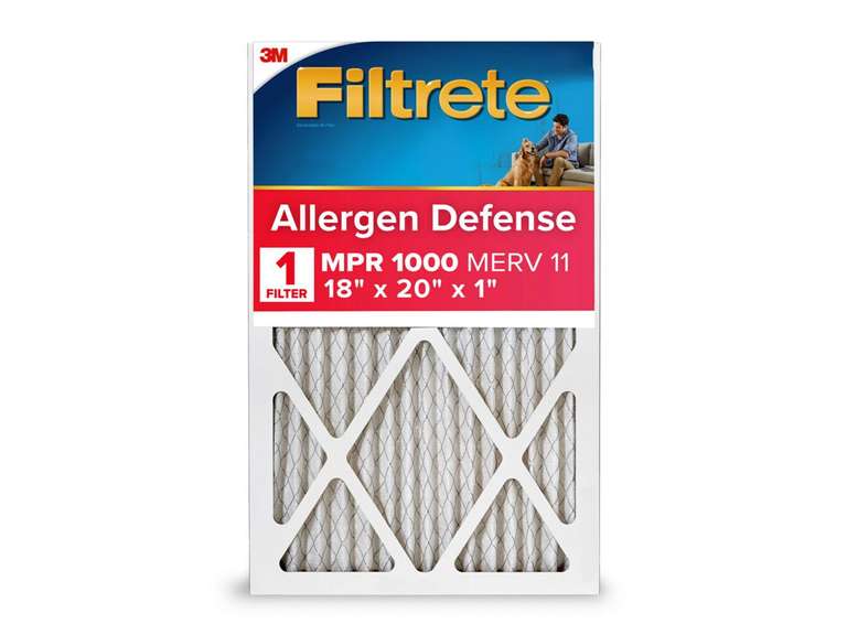 Filtrete Allergen Defense 18 in. W X 20 in. H X 1 in. D Polypropylene 11 MERV Pleated Air Filter 4pack 59