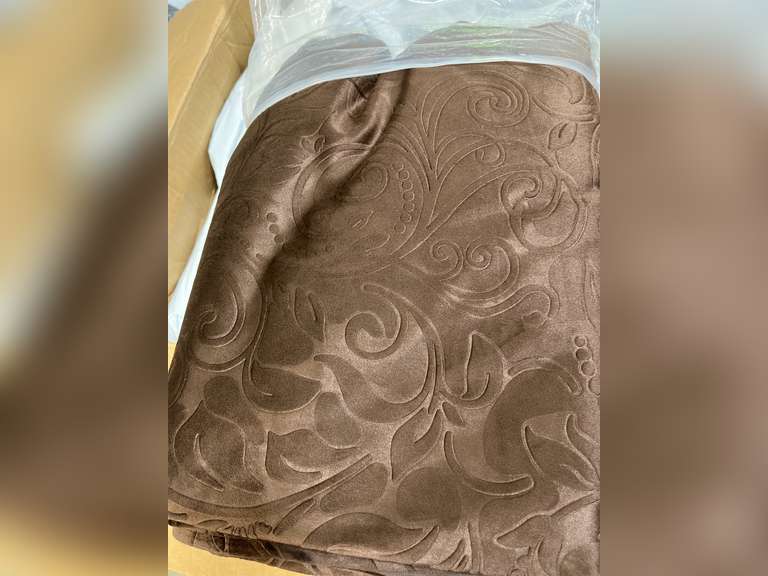 Chanasya Premium 2-Panel Embellish Embossed Classy Blackout Curtains - 3-in-1 Back Tab, Rod Pocket, Ring Tab - for Windows Living Room Bedroom - Room Darkening Drapes 52 x 119Inches - Mink 55