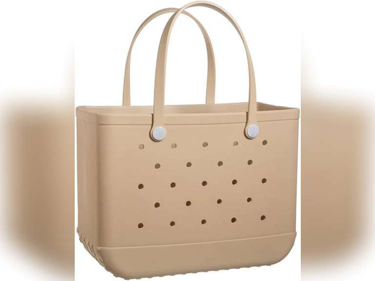 EVA Beach Tote Bag - Waterproof Washable Tip Proof Durable Open Tote Bag for the Beach Boat Pool Sports 37