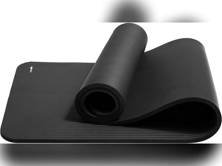 Amazon Basics 1/2 Inch Extra Thick Exercise Yoga Mat with Carrying Strap, Cushioned Support, for Fitness and Gym Workouts 22