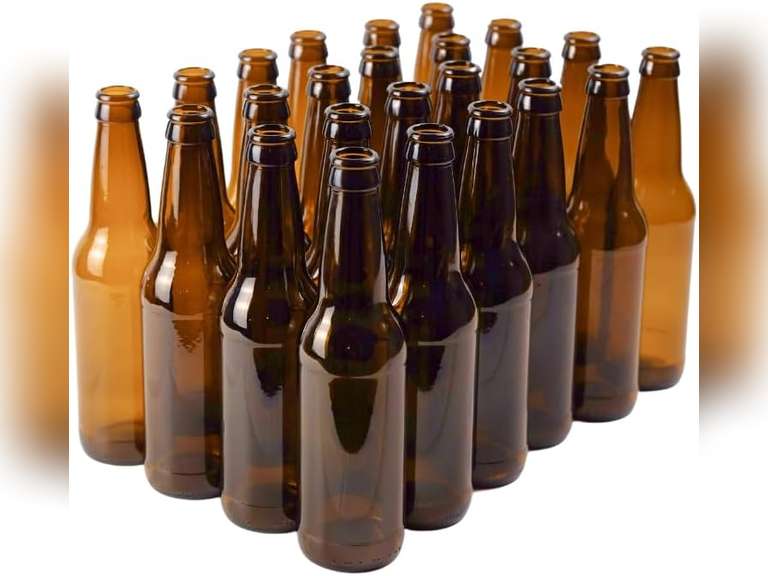 FastRack 23-Pack 12oz Amber Longneck Glass Beer Bottles 24