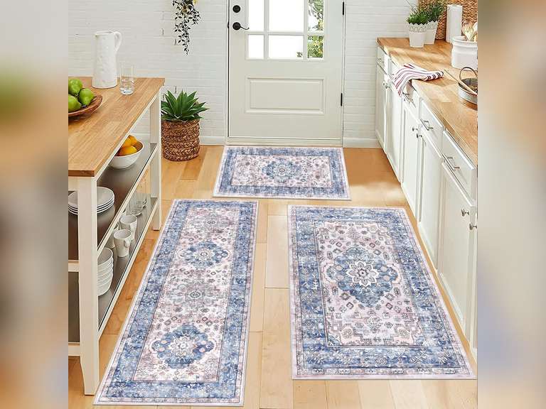 (Similar) 20 x30 ,20 x48 ,20x60 ,Pauwer Farmhouse Kitchen Rugs Sets of 3, Kitchen Runner Rugs Non Slip Washable, Boho Kitchen Mats for Floor, Indoor Door Mat Entrance, Laundry Room Rug, Thick Kitchen Floor Mat Carpet 47