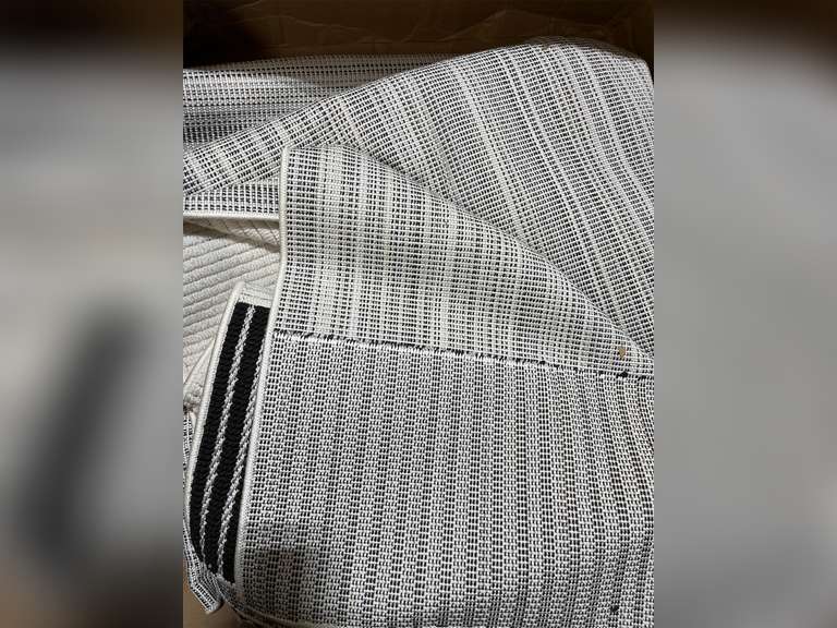 Modern Micro Loop Indoor Area Rugs for Living Room Bedroom Kitchen Geometric Striped Black-White 8x10 Luxury Durable Low and High Pile Non-Shedding Stain Resistant Soft Area Carpet 6*9 190