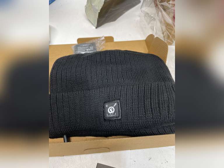 Sun Will Battery Heated Beanie Hat,Electric Rechargeable Warm Winter Heated Fleece Cap 60