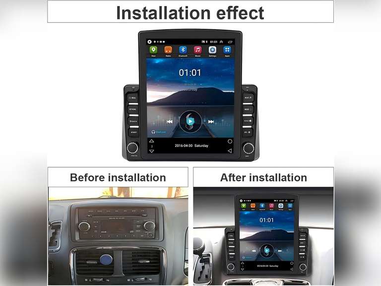 Android 13 Car Stereo for unknown model 9.7 HD Touchscreen with Wireless CarPlay & Android Auto | GPS, Bluetooth, SWC, WiFi, Backup Camera | 2+32G 150