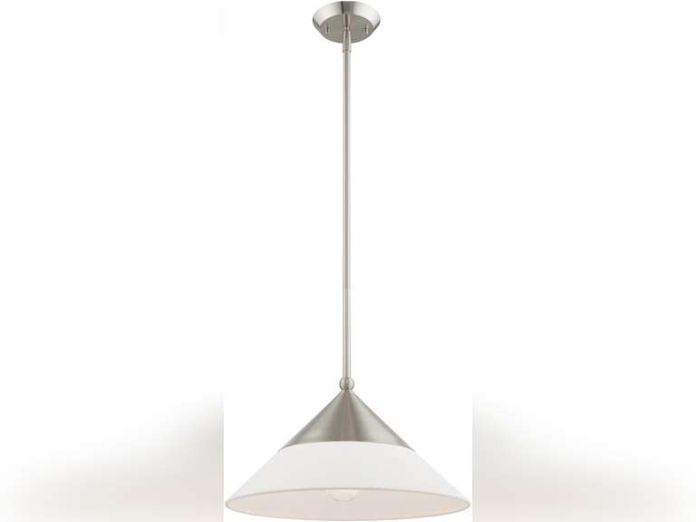 Livex Lighting 40687-91 Stockholm - 1 Light Mini Pendant in Mid Century Modern Style - 15 Inches Wide by 16.75 Inches high, Installation: Traditional 152