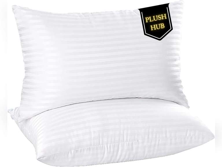 Cooling Bed Pillows for Sleeping - Queen Size Down Alternative Hotel Quality Pillows 2 Pack - Soft & Supportive for Side, Back & Stomach Sleepers 20