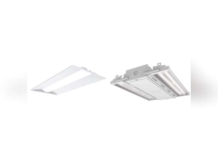 Lithonia Lighting STAKS 2X4 ALO6 SWW7 2 ft. X 4 ft. LL Stack LED Lay-in & CPHB 15LM MVOLT 50K Compact PRO LED Bay Light, High Bay, 15000 Lumens, 5000K Light 184