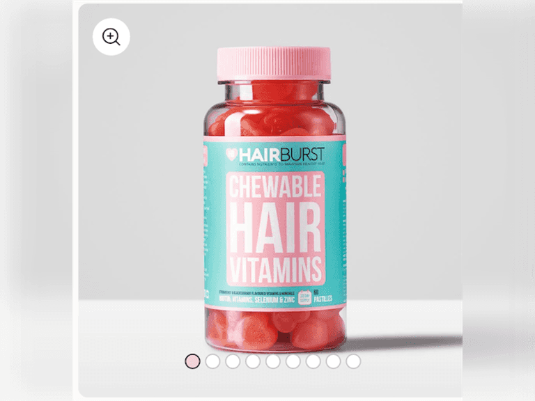 Chewable Hair Vitamins Each bottle: 60 gummies | Daily dosage: 2 gummiesA blend of premium ingredients for longer and healthier hair, when taken daily. Contains a blend of essential minerals: Biotin, Selenium and Zinc. Address thinning hair or hair l