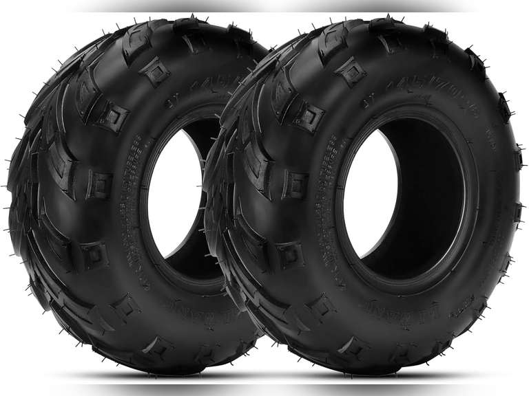 HIAORS 145/70-6 145x70x6 Tire Tubeless Compatible with Coleman CC100X CT100u Baja Dirt Bug Doodle Bug DB30 Motovox MBX10 MBX11 MBX12 Monster Moto MMB80 Mini Bike Kazuma 110cc ATV Quad Go Kart (2 Pack) 55