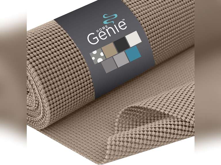 HOME GENIE Shelf Drawer and Cabinet Liner, Durable with Strong Grip, 24in x 20 FT, Non Adhesive Liners Protect Kitchen Cabinets and Cupboard, Pantry, Bathroom Drawers and Shelves, Desks, Light Taupe 36