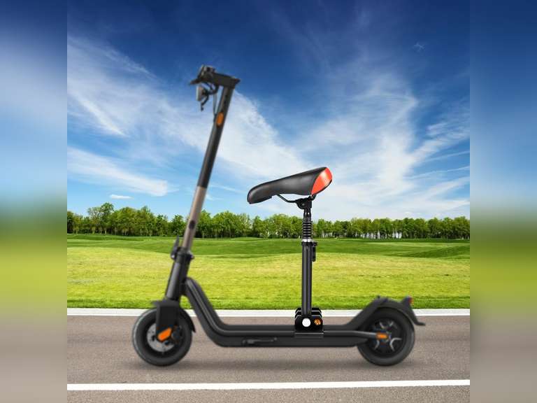 Electric Scooter Seat, Adjustable Shock Absorption Seat Universal Punch Scooter Seat Attachment Replacement for Xiaomi M399 M399PRO 36
