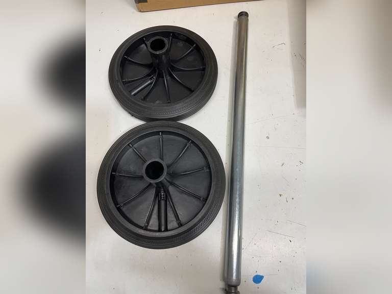 Angoily 1 Garbage bin Wheels Replacement Set Plastic Trash Can Replacement Wheels and Hollow Shaft Rubbish Can Wastebasket Pulley Wheel Accessories 38