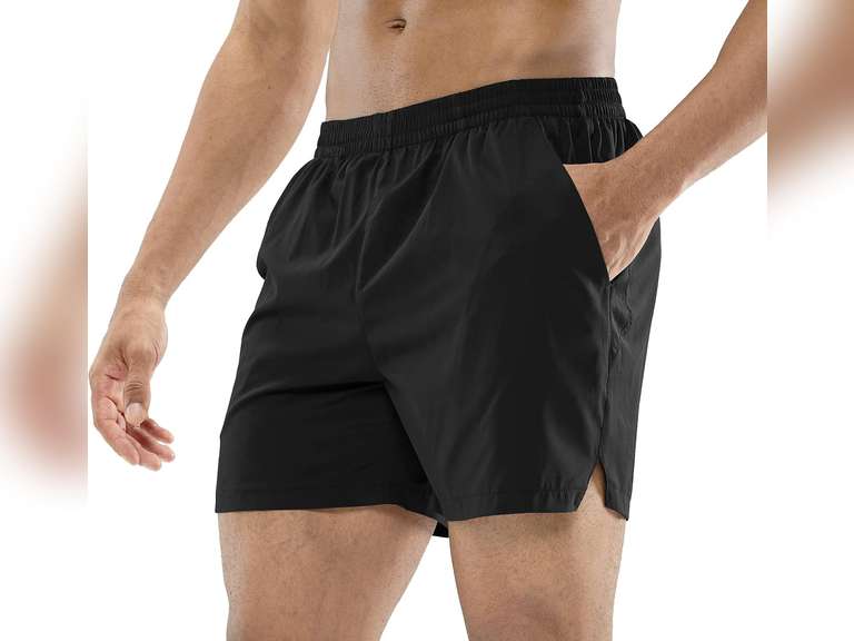 MIER Men's Workout Running Shorts Quick Dry Active 5 Inches Shorts with Pockets, Lightweight, Breathable size XS 20