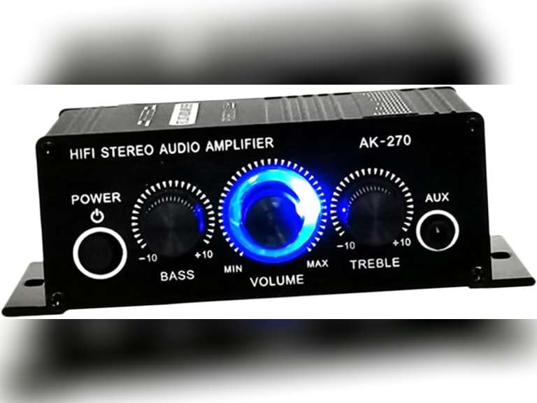 12v Mini Amplifier Digital Audio Amp for Passive Speaker Stereo Surround Effect Easy to Use 16