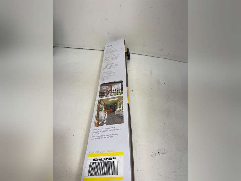 Kenney Adler Indoor/Outdoor Black Curtain Rod, Adjustable Curtain Rod for Windows 28 to 48 Inches, Outdoor Curtain Rod for Patio, Textured Pipe Industrial Curtain Rod 17