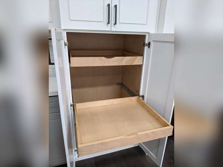 32 Wide Pull-Out Wood Drawer Fits 36 Base or Pantry Cabinet, Slide-Out Organizer Tray for Large Kitchenware, Bulk Items, or Frameless Cabinet Spacer (Fit Face Frame Cabinet B36 Pantry36) 95