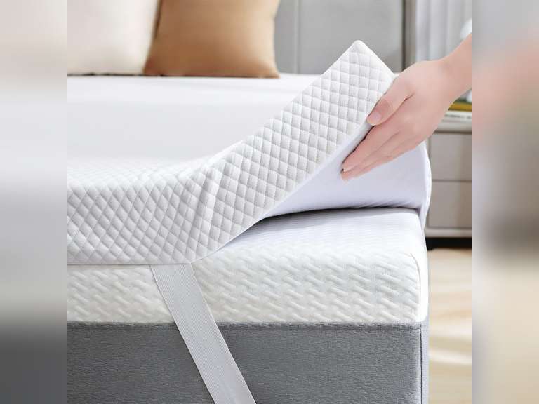 (Similar model)3 Inch Memory Foam Mattress Topper Twin XL Size for College Dorm, Ventilated High Density Pad for Back Pain, Bed Topper with Removable Soft Cover, CertiPUR-US Certified 70