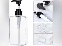 Yebeauty Pump Bottle Dispenser, 3 Pack 10oz 300ml Clear Refillable Shampoo and Conditioner Bottles Dispenser, Empty Plastic Shower Hand Soap Dispenser Lotion Container for Bathroom Kitchen 10