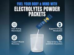EVOLV Electrolytes Powder Packets Electrolyte Packets with Palatinose, Instant Hydration Drink for Recovery, Non-GMO Hydration Sticks for On-The-Go Use (Pack of 20) 40