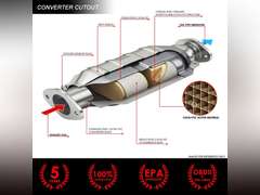 DNA MOTORING Factory Style Catalytic Converter Exhaust Compatible with 03-08 Corolla/Matrix/Vibe 1.8L Engine Models, OEM-CONV-028 97
