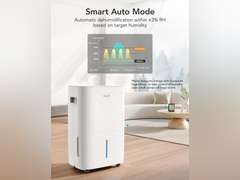 GoveeLife Dehumidifier for Home 4,500 Sq.Ft, 50 to 109 Pint Smart Auto Humidity Control, Drain Hose, 2.0Gal Bucket, Compressor Dehumidifiers for Basement with Auto Shut Off, Bathroom, Bedroom, Garage 250