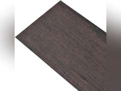 vidaXL Self-Adhesive PVC Flooring Planks- The Dark Brown, Waterproof, Antistatic, and Flame Retardant Floor Covering Mimicking Natural Wood Patterns and Textures (damage package) 115