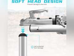 Calibrated Nose Weight Gauge Caravan Trailer, Tow Ball Nose Weight Scale Indicator Noseweight Gauge - 350kg Max Weight Capacity - Silver 46