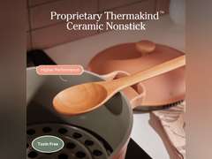 Our Place Perfect Pot - 5.5 Qt. Nonstick Ceramic Sauce Pan with Lid | Versatile Cookware for Stovetop and Oven | Steam, Bake, Braise, Roast | PTFE and PFOA-Free | Toxin-Free, Easy to Clean | Sage 145