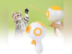 Pet Treat Snack Dispenser Toy, Pet Treat Launcher, Interactive Dog Food Catapult, Handheld Pet Feeding Interactive Toys for Dog Cat Exercise Training and Home Indoor & Outdoor Play (Yellow) 13