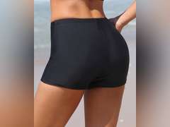 Yonique Womens Swim Shorts Solid Tankini Bottoms Swimsuit Bottoms(Available in Plus)size XL 18