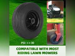 AR-PRO (2-Pack) 11x4.00-5 Tire and Wheel Assembly, 11x4-5 Lawnmower Tire (4-Ply) and Rim with Tube, 3.4 Centered Hub with 3/4 Bearings, Universal Lawn Mower/Yard Tractor Turf Tires 49