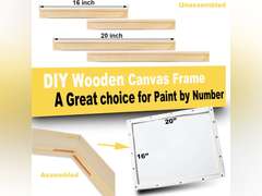 2-Set DIY Canvas Stretcher Bars 16x20 Inch Canvas Frame for Oil Paintings,Prints,Paint by Numbers & Posters 30