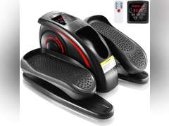 ANCHEER Under Desk Elliptical Machine, Electric Seated Pedal Exerciser, Mini Elliptical Machines for Seniors, LCD Display Monitor, Remote Control, Leg Exerciser for Home 90