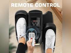 ANCHEER Under Desk Elliptical Machine, Electric Seated Pedal Exerciser, Mini Elliptical Machines for Seniors, LCD Display Monitor, Remote Control, Leg Exerciser for Home 90