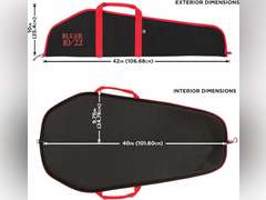 Allen Company Ruger Flagstaff Rifle Case - 40-Inch Soft Gun Bag - Hunting and Shooting Accessories - Black/Red 23