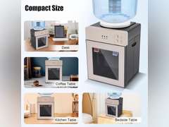 Hot and Cold Water Dispenser, 3/5 Gallon Top Loading Water Cooler, Electric Water Cooler Dispenser, Countertop Water Dispenser for Home Office Dormitory Use, 110V 550W 66