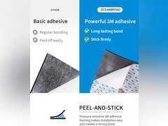 (Similar)Foam Boat Flooring with 3M Adhesive Backing Marine Self-Adhesive Decking 36 x72 Faux Teak Sheet for Jon Boats Swim Platform Helm Pad RV Floor 27