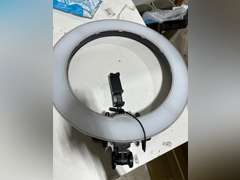 Neewer 18-Inch Ring Light, 55W Dimmable 5500K Light with 240 LEDs Color Filter, Soft Tube and Carrying Bag for YouTube, TikTok, Selfies and Photography, Compatible with Camera and Smartphones 82