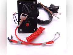 Boat Engine 37100-96J24 37100-96J25 Single Ignition Key Switch Panel for Suzuki Outboard Motor 49