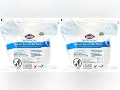 Clorox Healthcare Bleach Germicidal Wipes, 12" x 12", Refill for Bucket, 110 Count Pouch (Package May Vary) 64