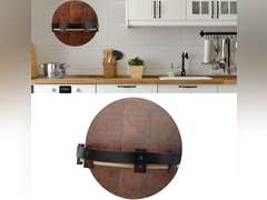 Wine Rack with Hanging Hooks, Stylish Design, Fine Workmanship, Easy Installation, Wooden Material Wine Holder 42