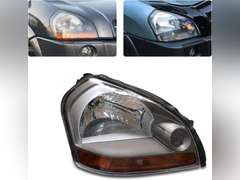 Pair Headlight Driver&Passenger Side Halogen Headlamp 921012E050, 921022E050 For Hyundai Tucson 2005 2006 2007 2008 2009 (Left and Right) 125