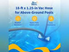 Haviland NA101 Forger Loop Pool Hose, Blue/White, 1-1/4 in. X 18 ft 30