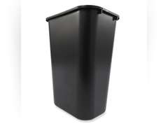 (2pack)Rubbermaid Commercial Products Waste Basket Large 39 Litre Black FG295700BLA 48