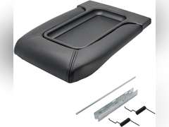 NHILES Center Console Lid Replacement Kit for 1999 2000 2001 2002 2003 2004 2005 2006 2007 Silverado/Avalanche/Suburban/Sierra/Yukon Replaces Number 19127364, 19127365, 19127366 (Black) 31