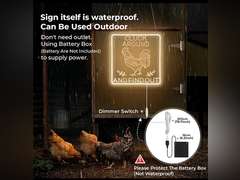 Funny Cluck Around and Find Out Large Neon Sign Dimmable,Rooster Decor 16 X 1... 40