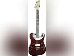 IYV 6 String ITF-400 TRD PRS Solid-Body Electric Guitar, Trans Red, Right 130