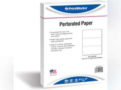 PrintWorks Professional 3 Part Perforated Paper 8.5 x 11 - Perfect for W-2, 1099, & Statement Use - Made in The USA - 500 Sheets - 20 lb - A4 Paper - Printer Compatible - White (04120) 14